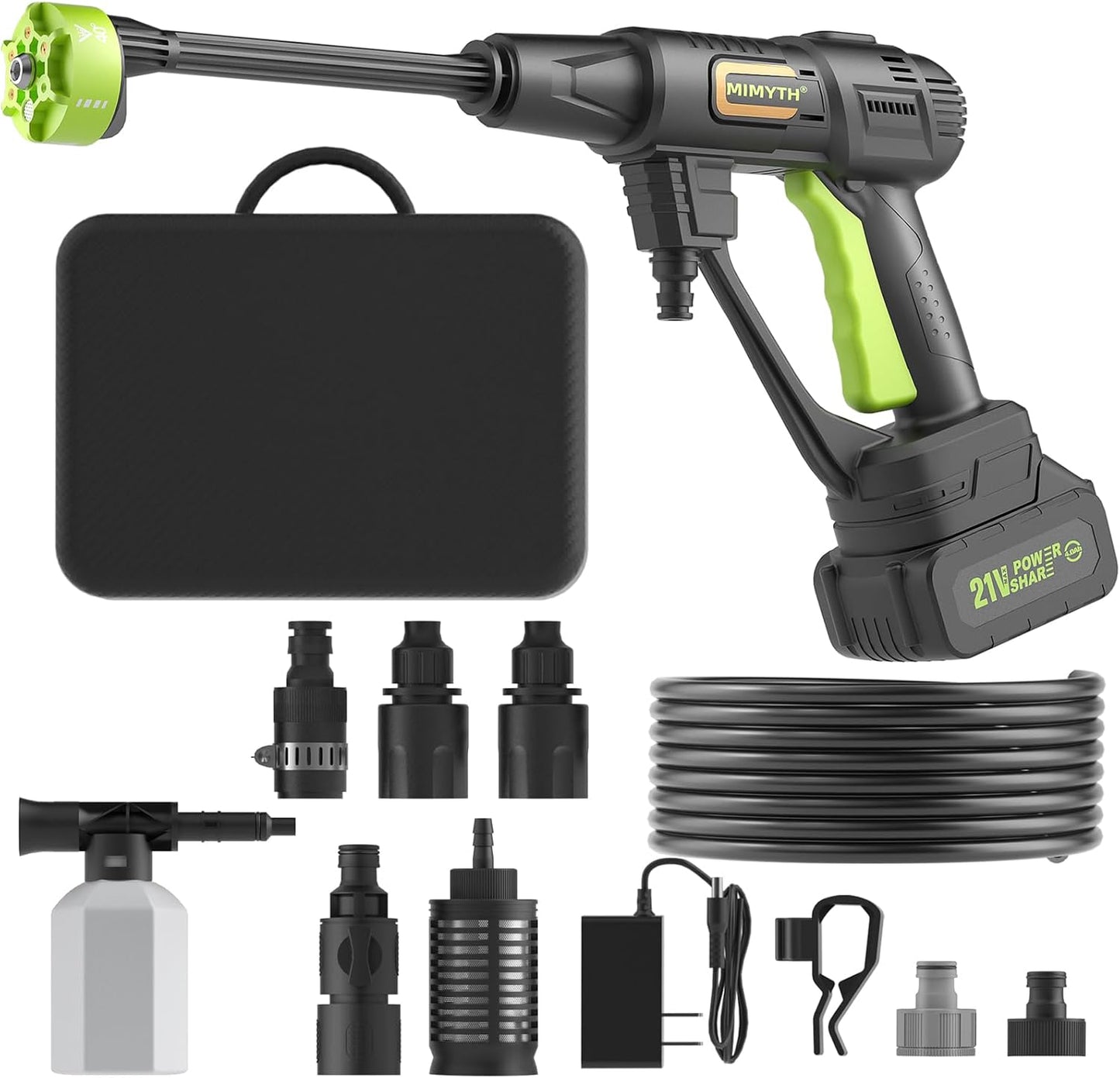Cordless Pressure Washer with 990 PSI for Home and Car Cleaning