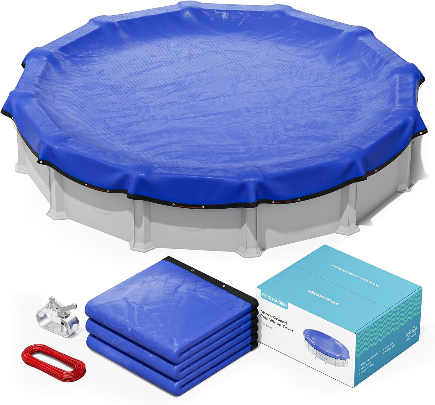 POOLHACKER2024 Upgrade 28 ft Round Winter Pool Cover Review