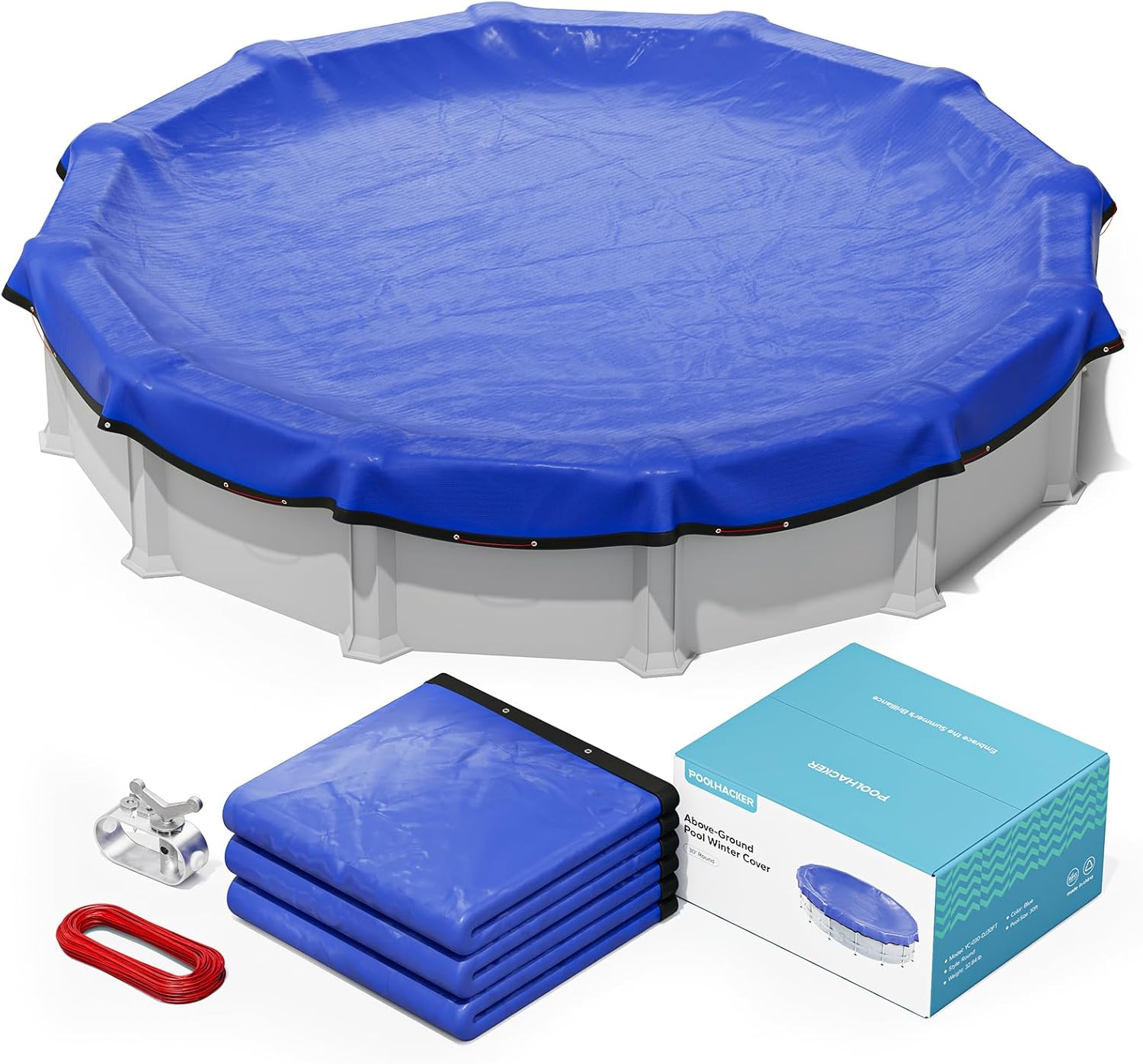 POOLHACKER2024 Upgrade 28 ft Round Winter Pool Cover Review