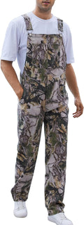 Camo Overalls for Men - Adjustable Straps Work Utility Coveralls