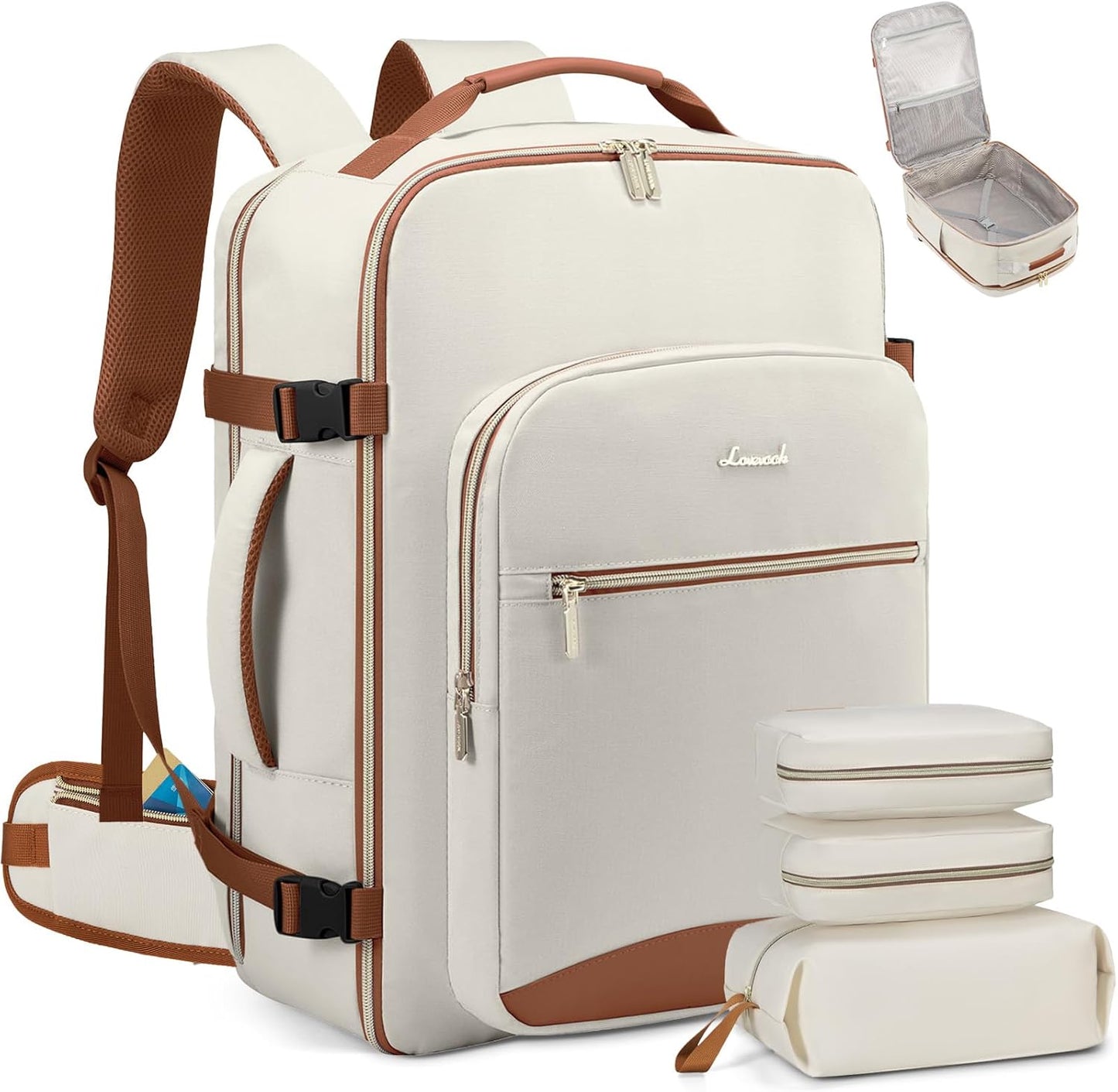 LOVEVOOK Travel Backpack for Women with Waist Strap, 40L