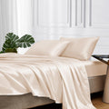 MR&HM Satin Bed Sheets California King Set - Silky Deep Pocket