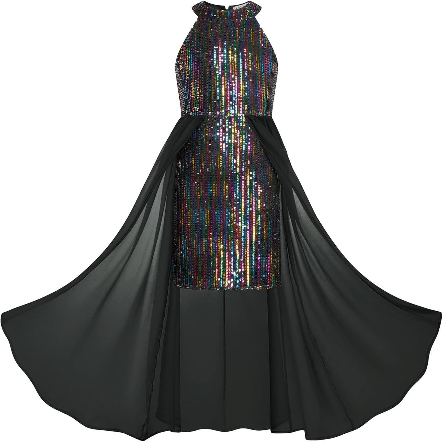 Girls Halter Neck Sequin Dress for Parties and Special Events