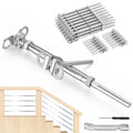 1/8 in Cable Railing Kit Swage Toggle Turnbuckle - Adjustable Angle