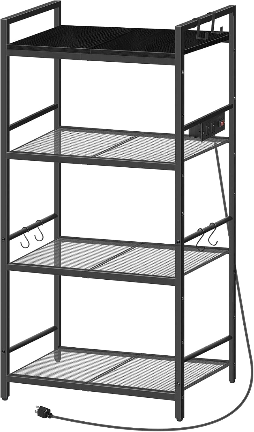 Multifunctional Kitchen Rack with Power Outlet 