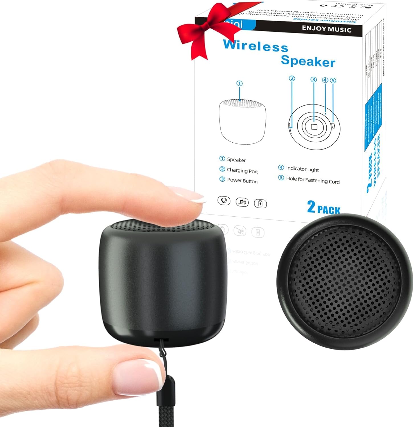 SEVENKA 2 Mini Speakers: Portable Water-Resistant Sound