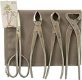 4-Piece Bonsai Tool Set - Concave, Knob, Trunk Splitter & Scissors