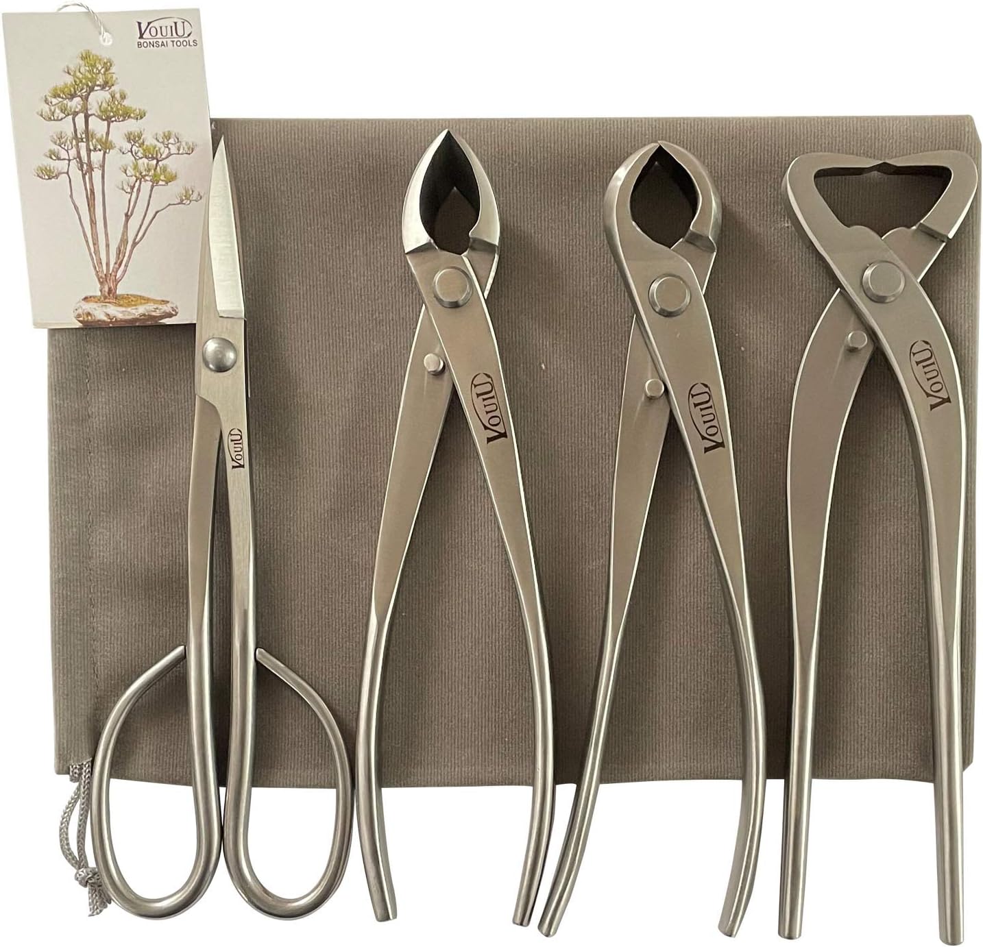 4-Piece Bonsai Tool Set for Pruning and Shaping Your Trees
