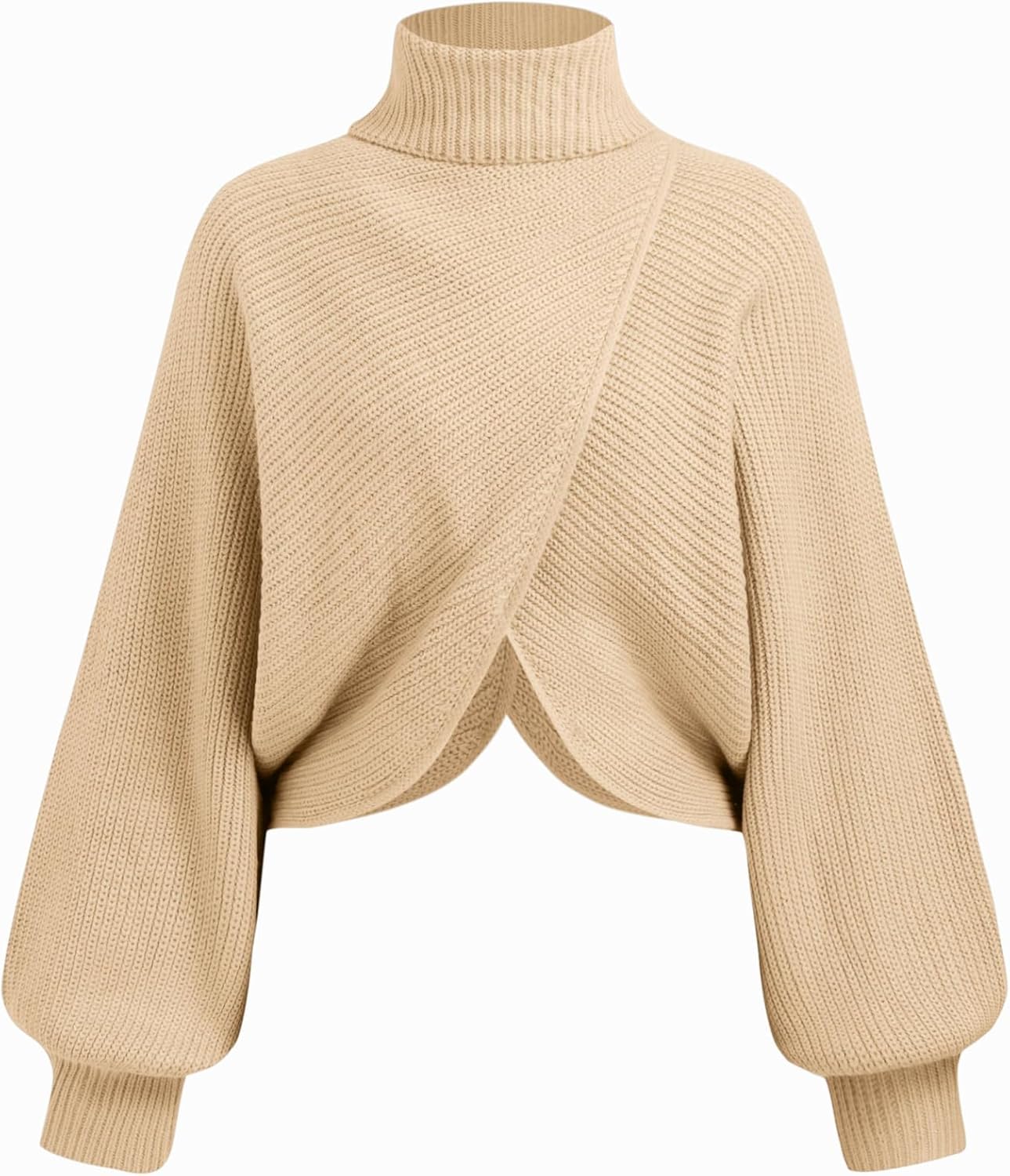 Cropped Turtleneck Sweater for Women - Stylish Fall Outfit
