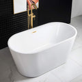 WOODBRIDGE 59ft Acrylic Freestanding Bathtub - Contemporary Soaking