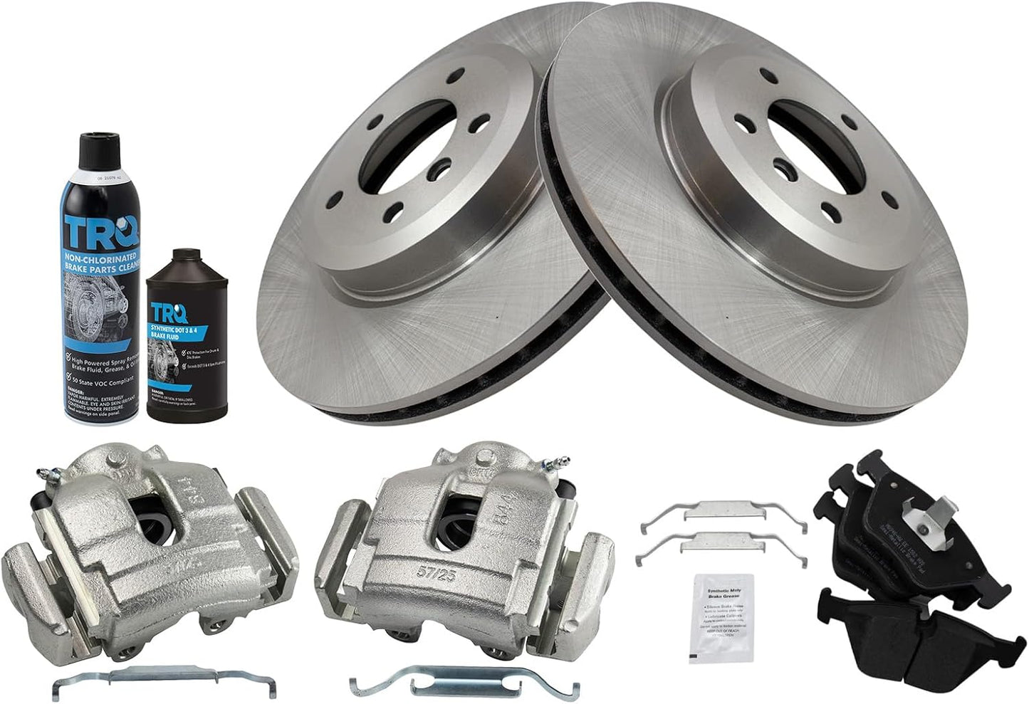 TRQ Front Brake Pad & Rotor Kit for BMW 330Ci 330i 330xi