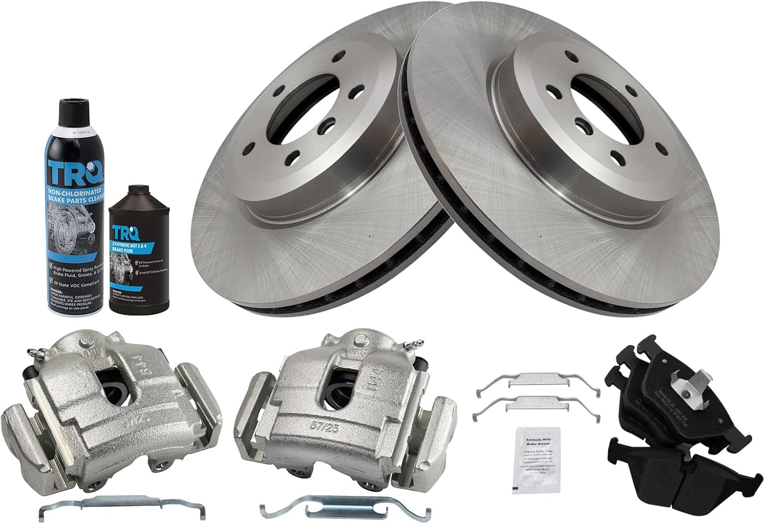 TRQ Front Brake Pad & Rotor Kit for BMW 330Ci 330i 330xi