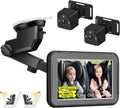 Baby Car Mirror 1080P HD Dual Camera with 5 in Split Screen - Clear