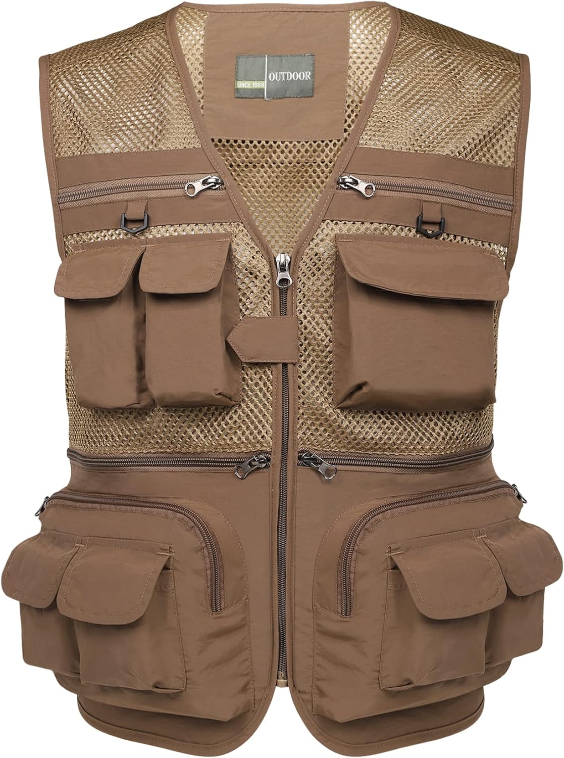 Flygo Men's Outdoor Travel Vest with Pockets