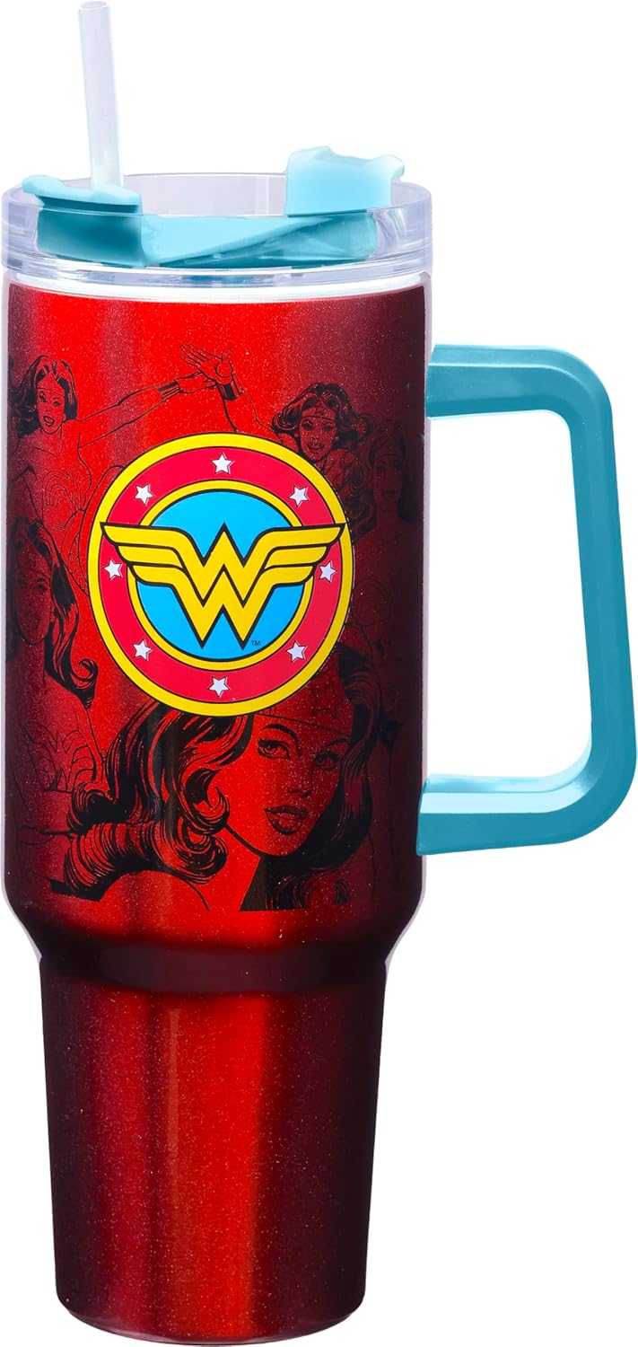 Spoontiques Wonder Woman Travel Mug - 40oz Stainless Steel Design