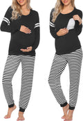 Ekouaer Maternity Nursing Pajama Set - Soft Nursing PJs