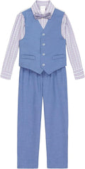 Van Heusen Boys' 4-Piece Formal Suit Set - Smart Occasion Outfit