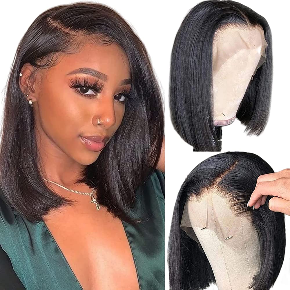 Bob Wig Human Hair 13x4 Lace Front Wigs for Women Natural Look