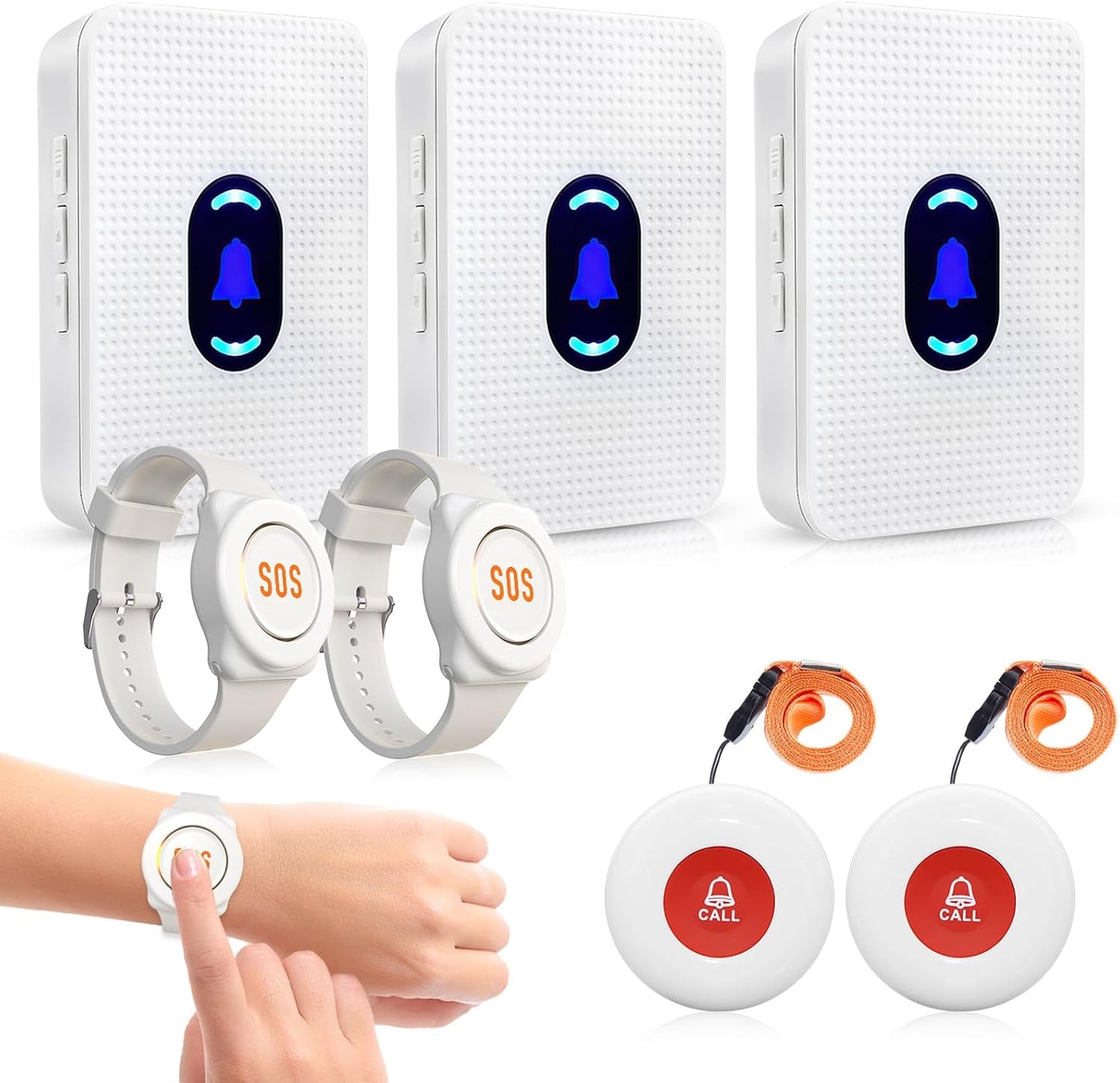 Daytech Wireless Caregiver Pager System for Elderly Monitoring