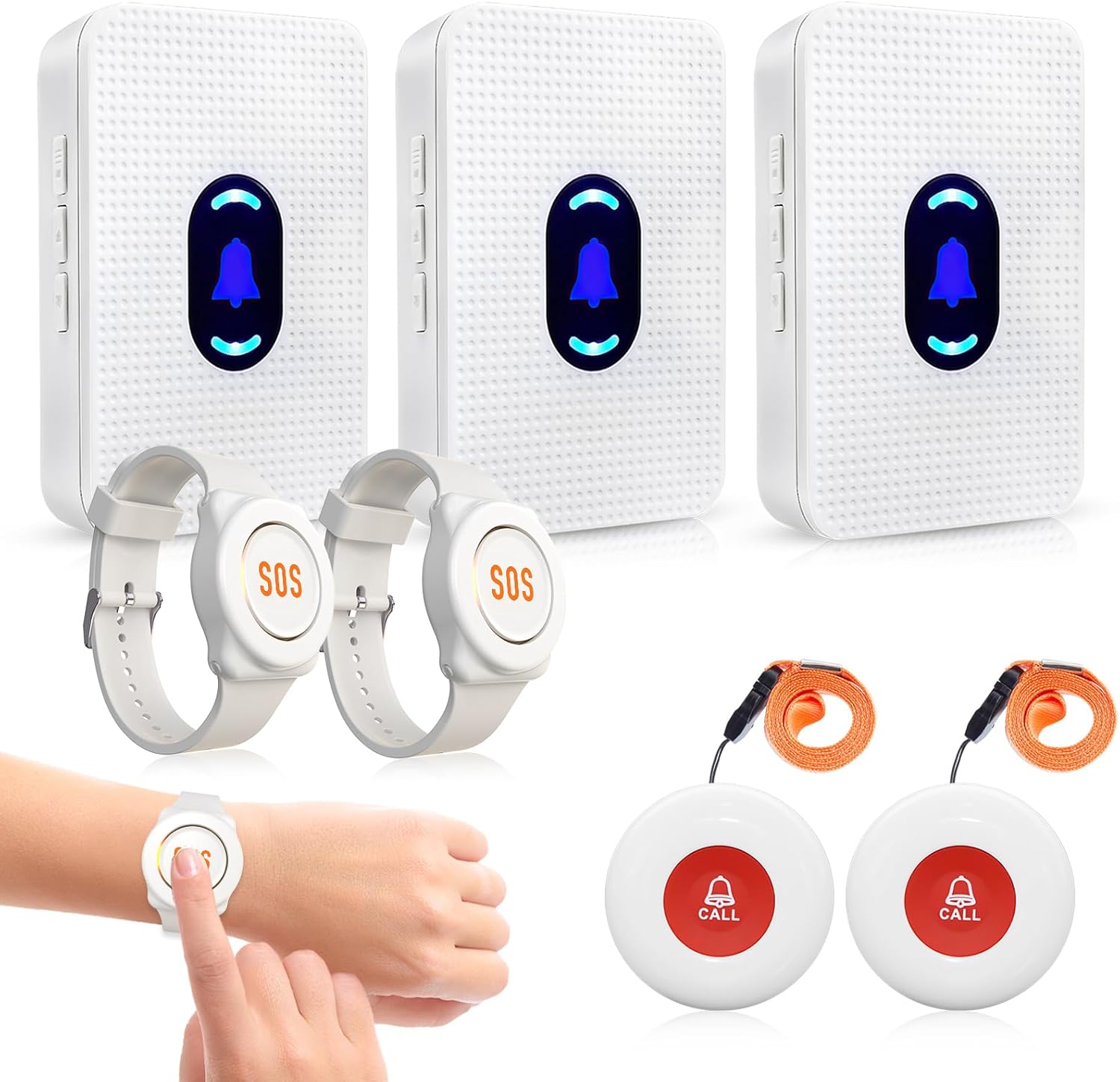 Daytech Wireless Caregiver Pager System for Elderly Monitoring
