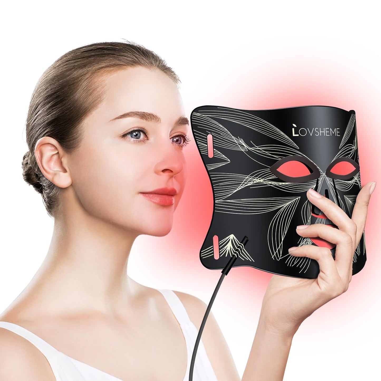 Red Light Therapy Mask for Face by Lovsheme - Youthful Skin