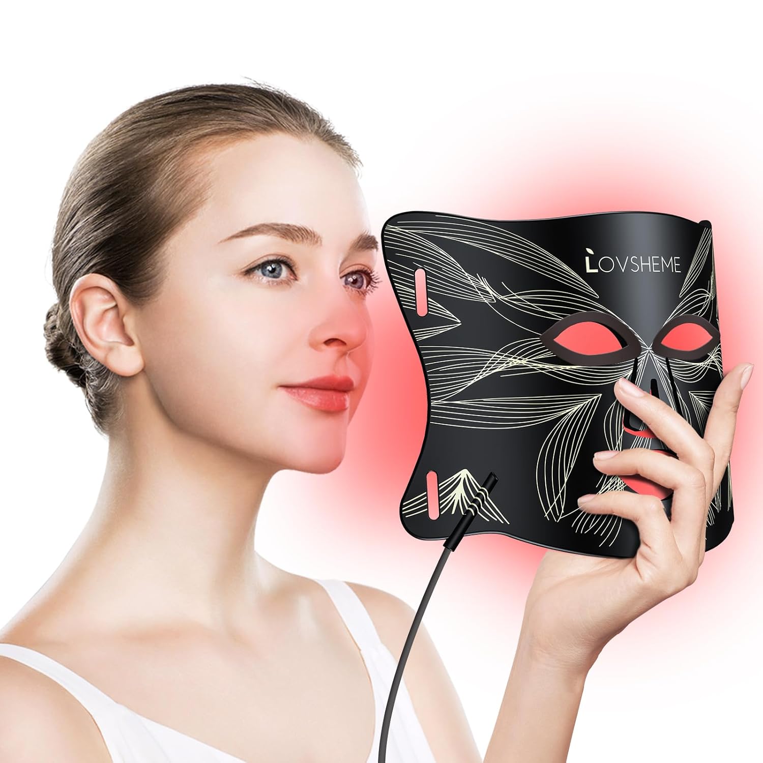 Red Light Therapy Mask for Face by Lovsheme - Youthful Skin