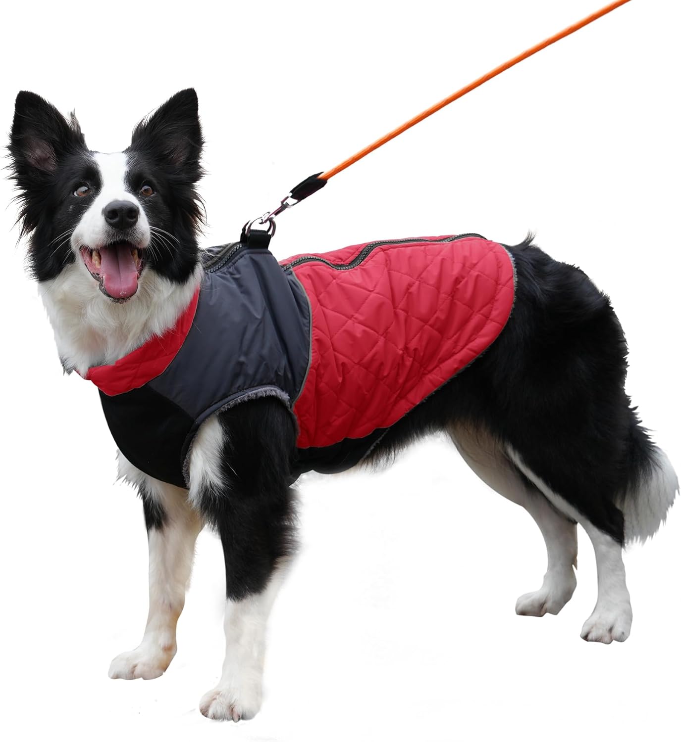 Warm Fleece Dog Coats for Large Dogs - Waterproof Puppy Jacket