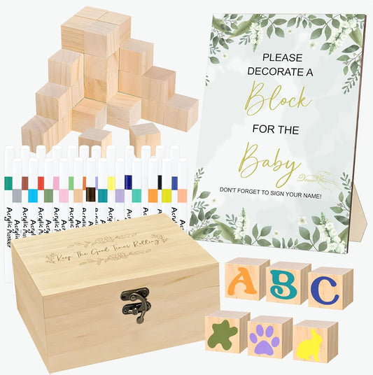 78 PCS Fun Baby Shower Games Sign Kit for Memorable Celebrations