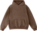 FAIABLE Womens Oversized Acid Wash Hoodie Unisex Heavyweight Cotton