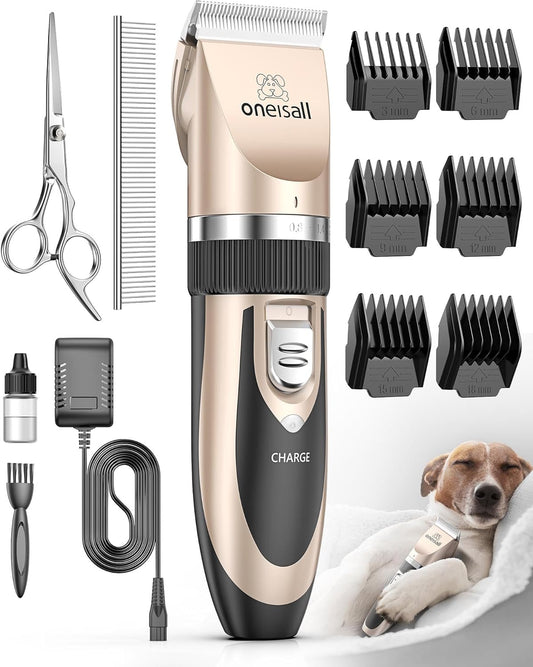 Quiet & Cordless Dog Hair Clippers by oneisall