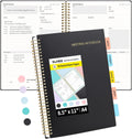 Meeting Notebook with Sticky Tabs and Action Items - A4 Project