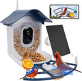 Smart Bird Feeder with Camera Dark Blue - 2K Solar Birdhouse