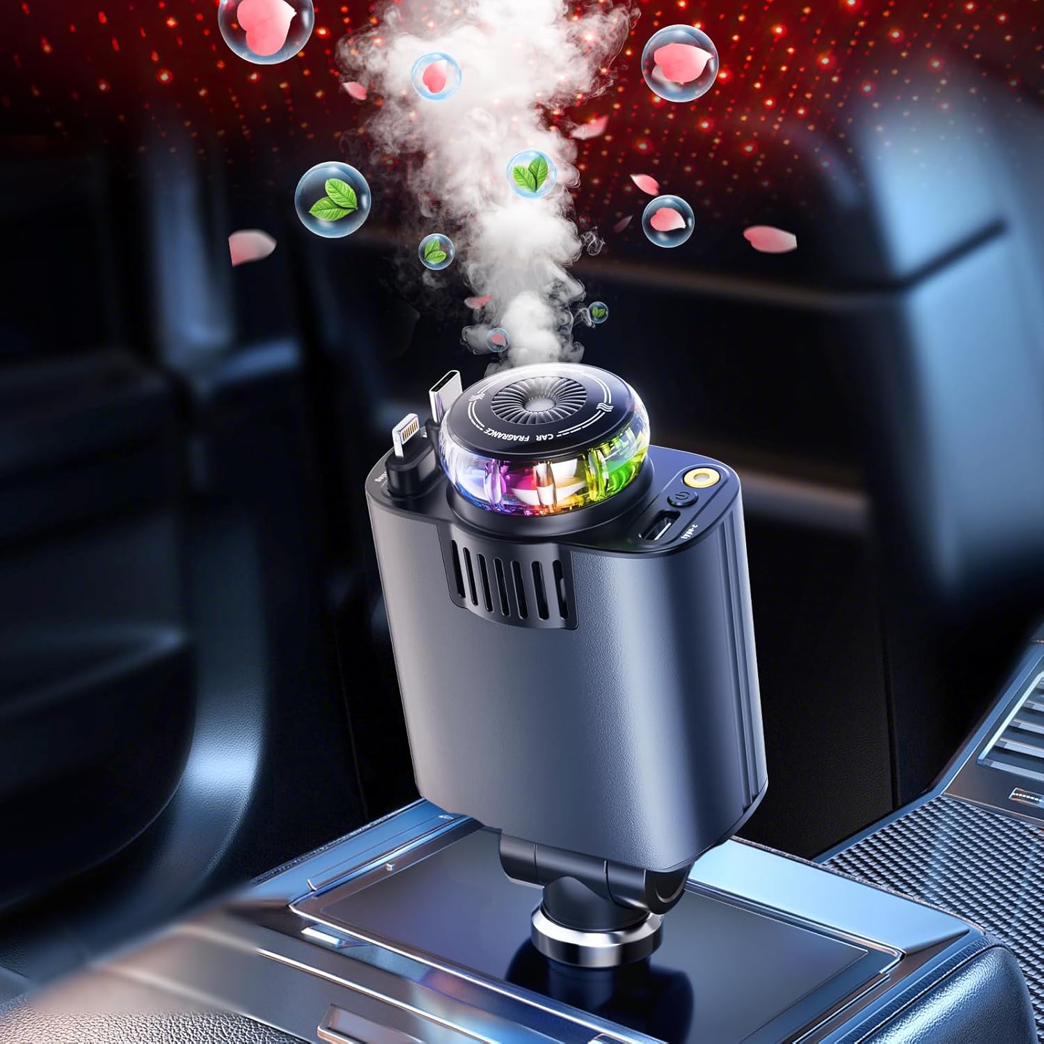 5-in-1 Fast Car Charger & Aromatherapy Diffuser
