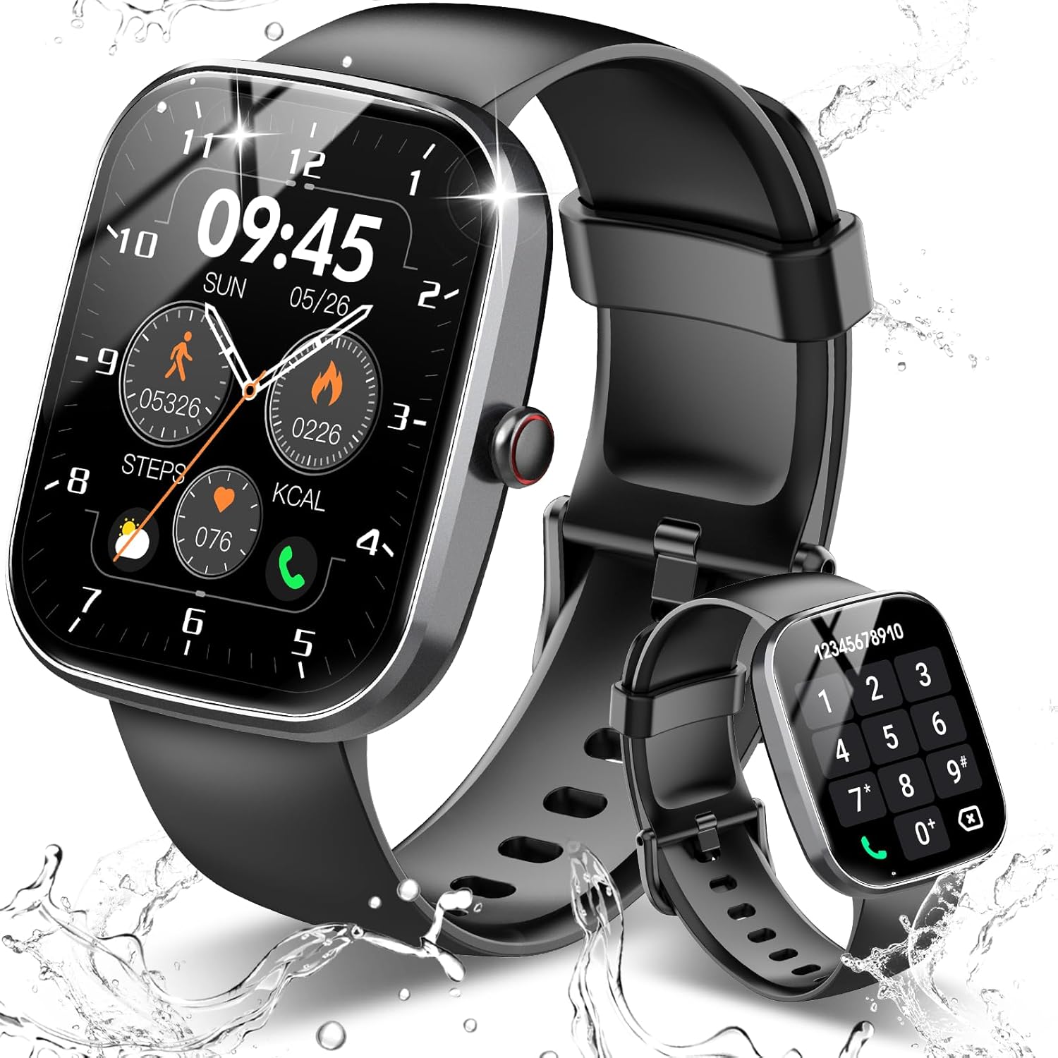 Csasan Smart Watch: 1.91 HD Screen, Answer Calls, Fitness Tracker, 110+ Sports Modes