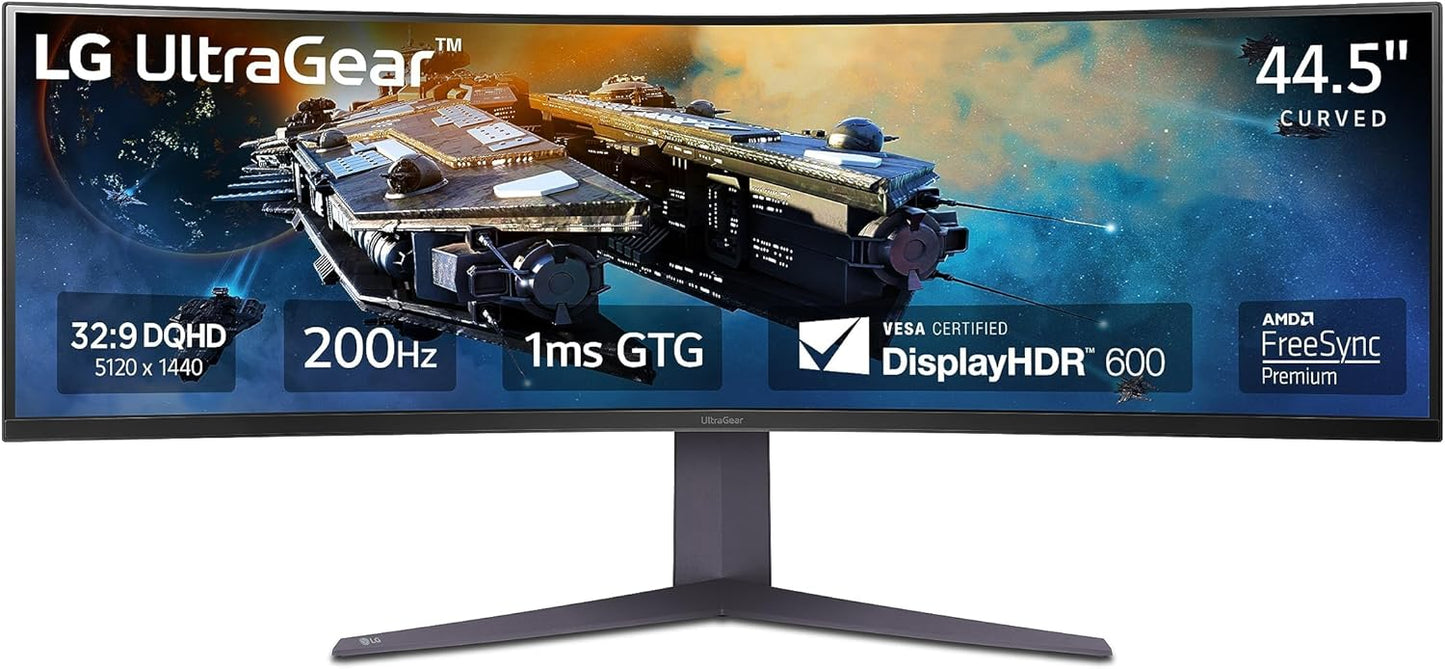 LG Ultragear 45 Curved Gaming Monitor - Immersive 32:9 QHD Display