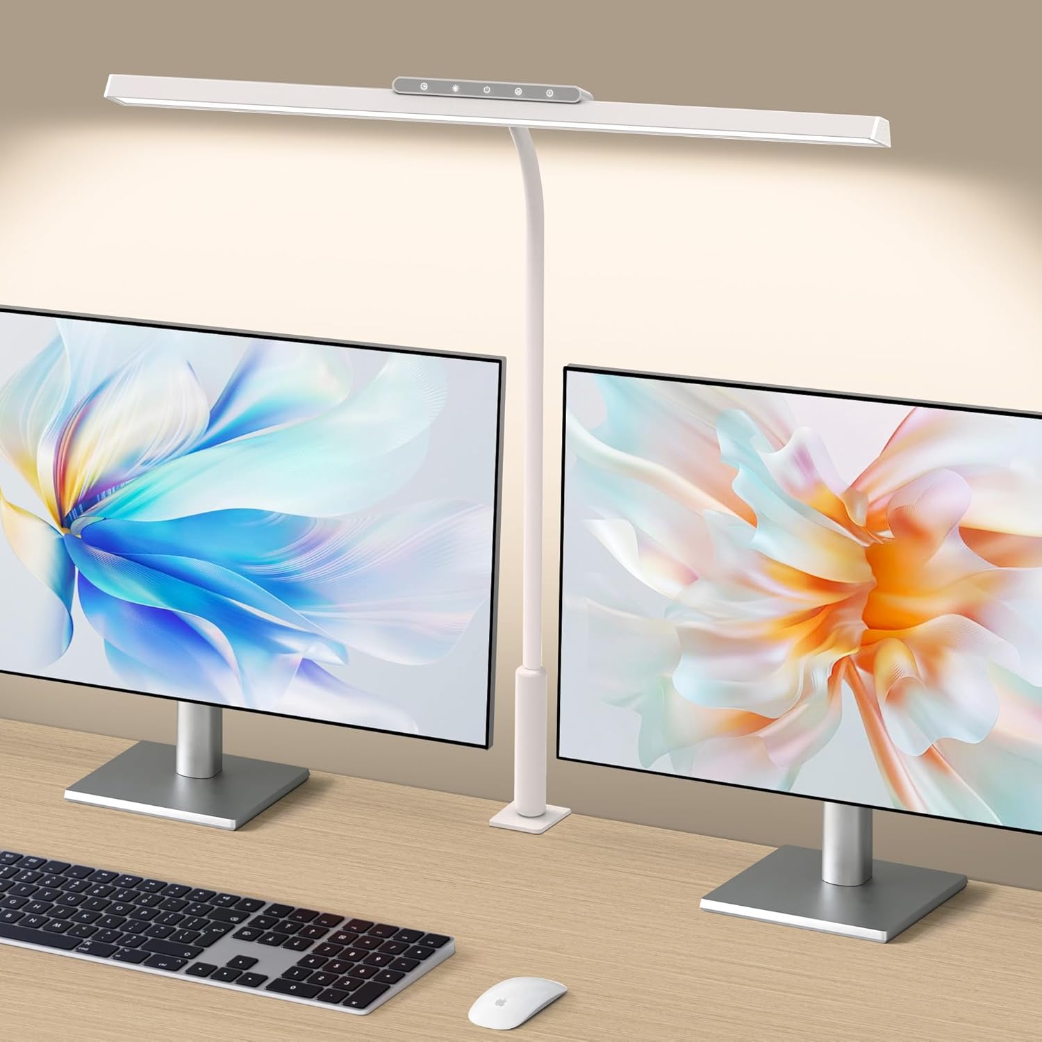 Adjustable Memory LED Desk Lamp - Eye-Caring & Dimmable