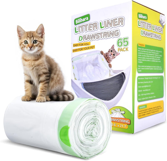 Auto Litter Box Robot Liner Bags - Durable, Drawstring Replacement