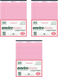 Recycled Colored Legal Pads Pink 36-Pack - Eco Friendly Office Pad