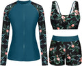 Holipick Long Sleeve Swimsuits for Women - 3 Piece Rash Guard Set boy