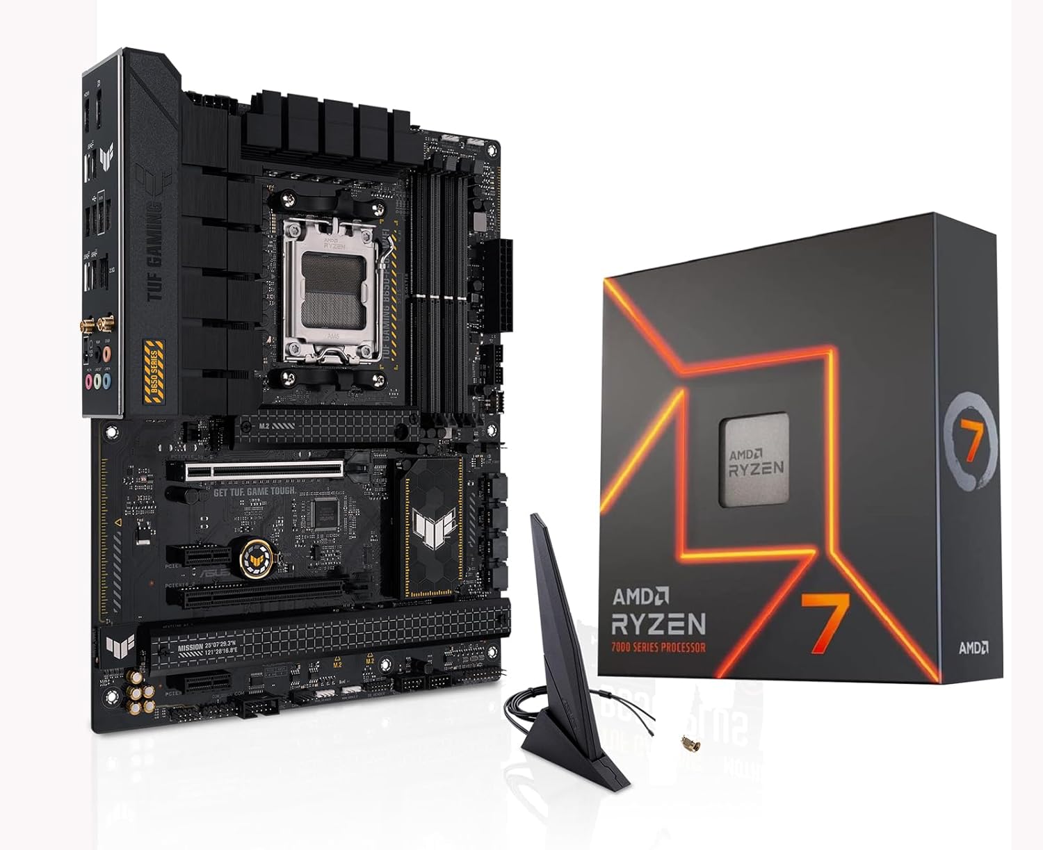 AMD Ryzen 7 7700X Desktop CPU with ASUS TUF Gaming B650-PLUS