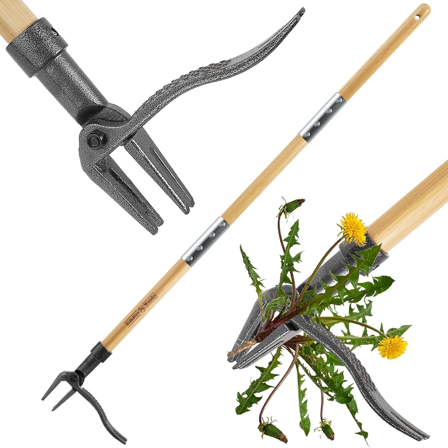 BellaJoyz Stand-Up Weed Puller Tool for Easy Weeding