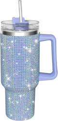 40oz Glitter Rhinestone Tumbler with Handle - Large Sparkle Cup