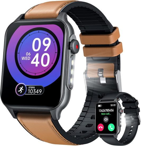TAOLOON Military Smartwatch: Bluetooth Call, 100+ Sports Modes
