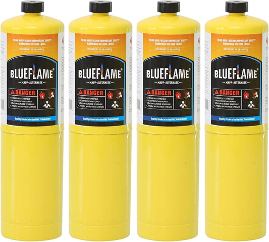 BlueFlame MAPP ALTERNATE Gas Cylinder for Welding and Culinary Use