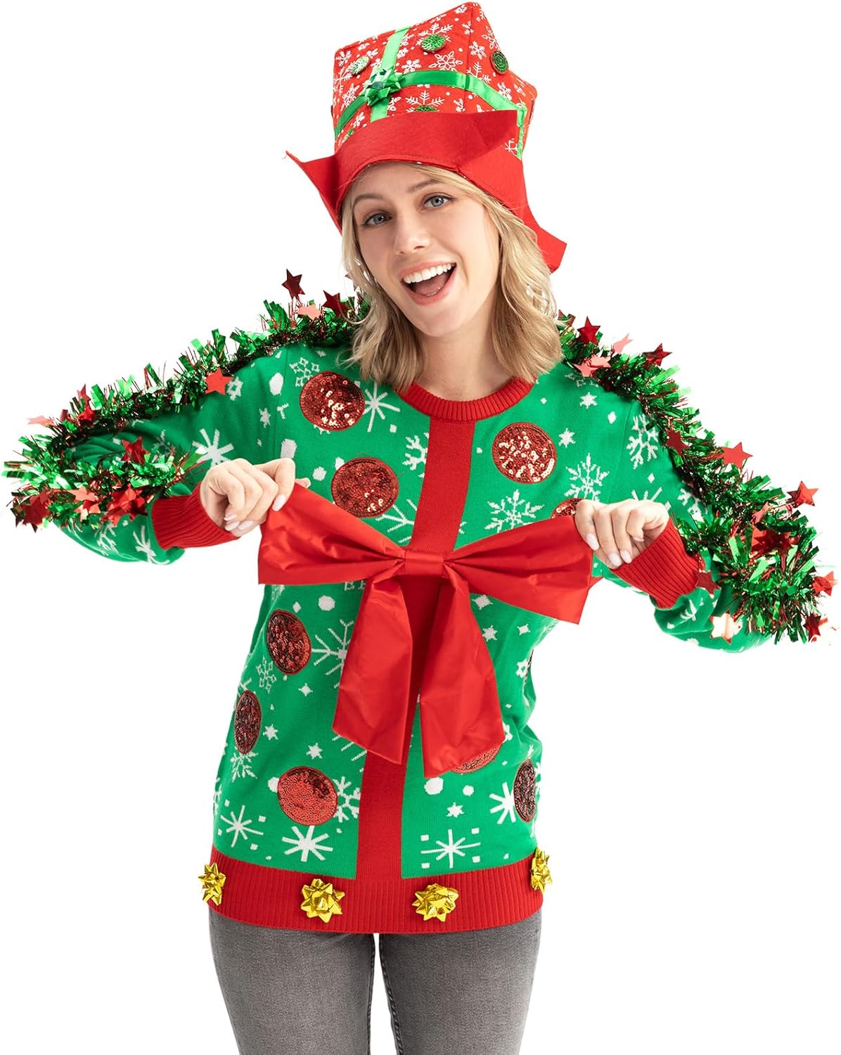 Women Ugly Christmas Hoodie for Festive Fun and Comfort