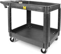 MaxWorks 80855 Utility Service Cart with Two Trays and Wheels