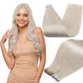 Full Shine Blonde Tape in Hair Extensions 14in - Natural Ice Blonde