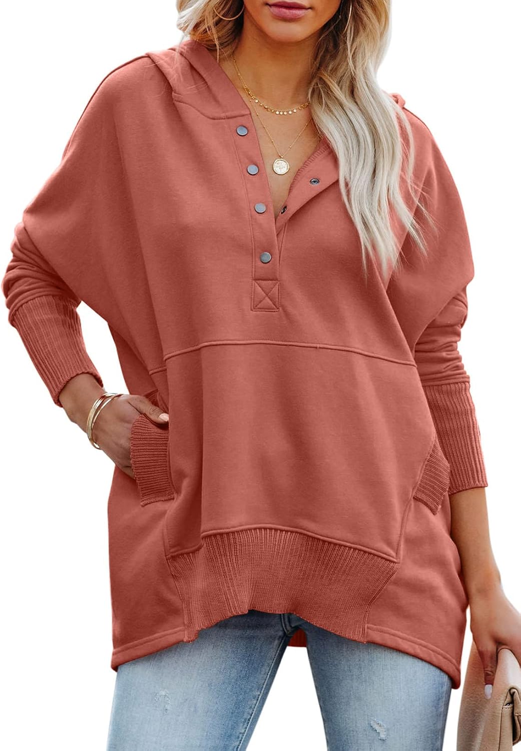 PRETTYGARDEN Women's Casual Long Sleeve Zipper Sweatshirt Tops