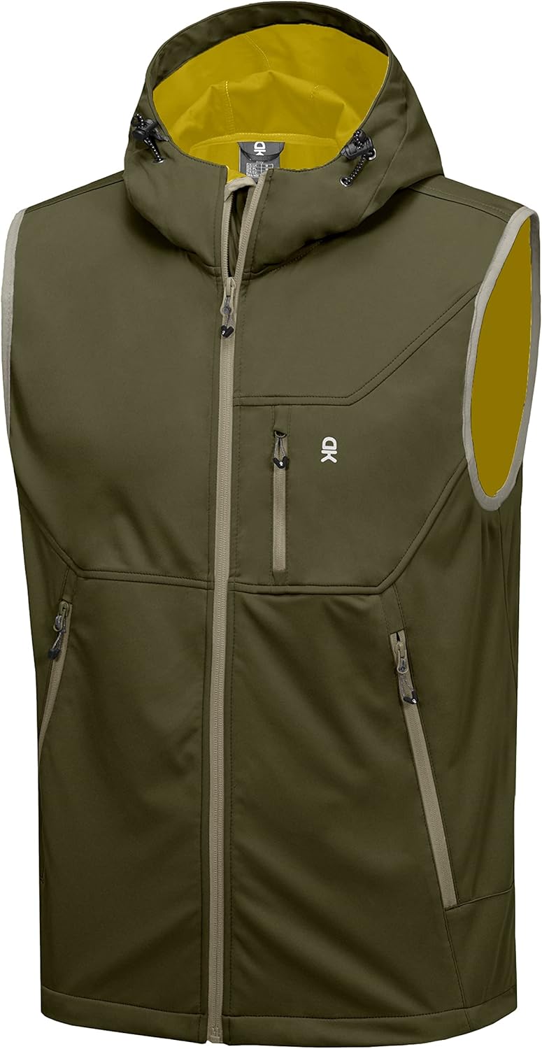 Little Donkey Andy Men's Lightweight Softshell Vest for Travel