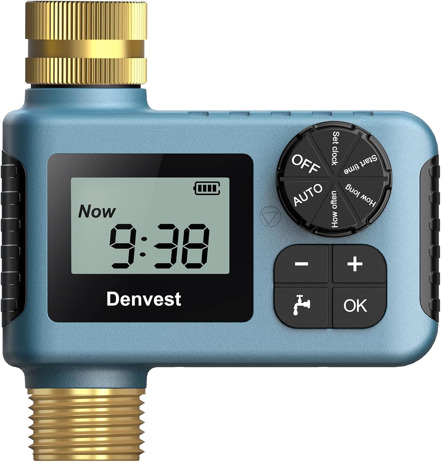 Hose Timer with Brass Inlet & Outlet for Efficient Watering